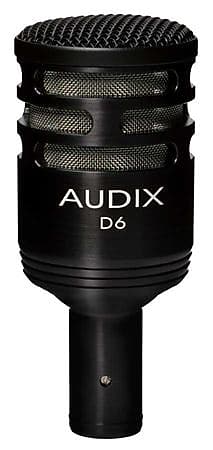 Audix D6B Large Diaphragm Cardioid Dynamic Kick Drum Microphone Black image 1