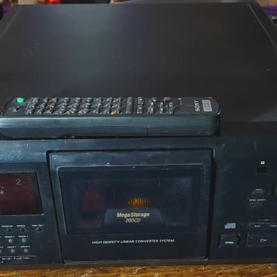 Sony 200 CD Disc changer/WITH REMOTE **SERVICED** CDP-CX255 1997 - Black image 1
