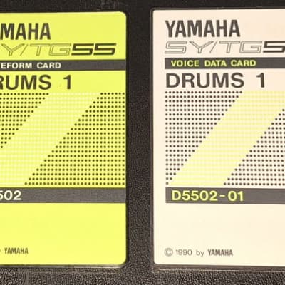 Yamaha DRUMS 1 cardset for SY/TG55 1990
