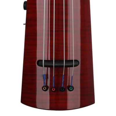 NS Design WAV4c OMNI Bass (E-G) - Transparent Red - Coform Fingerboard WAV4c-OB-(E-G)-TR image 3