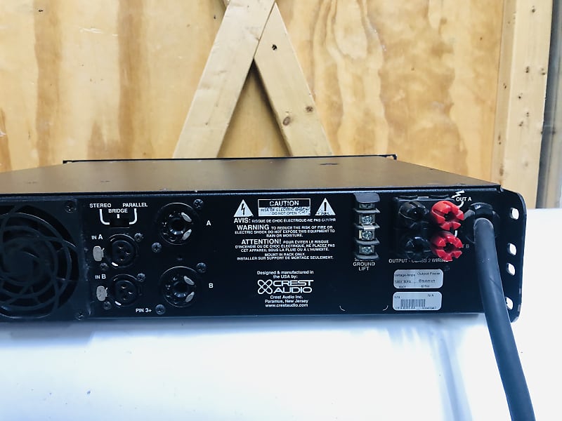 アンプ CREST AUDIO 6001 POWER AMPLIFIER 720W/CH Used Crest Audio 6001 Power Amplifier | Gearsupply Pro AV