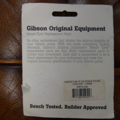 Gibson PRPC-045 P-90 / P-100 Pickup Cover, "Dog Ear" (Cream) image 2