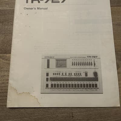 Roland TR-727 Owner’s manual