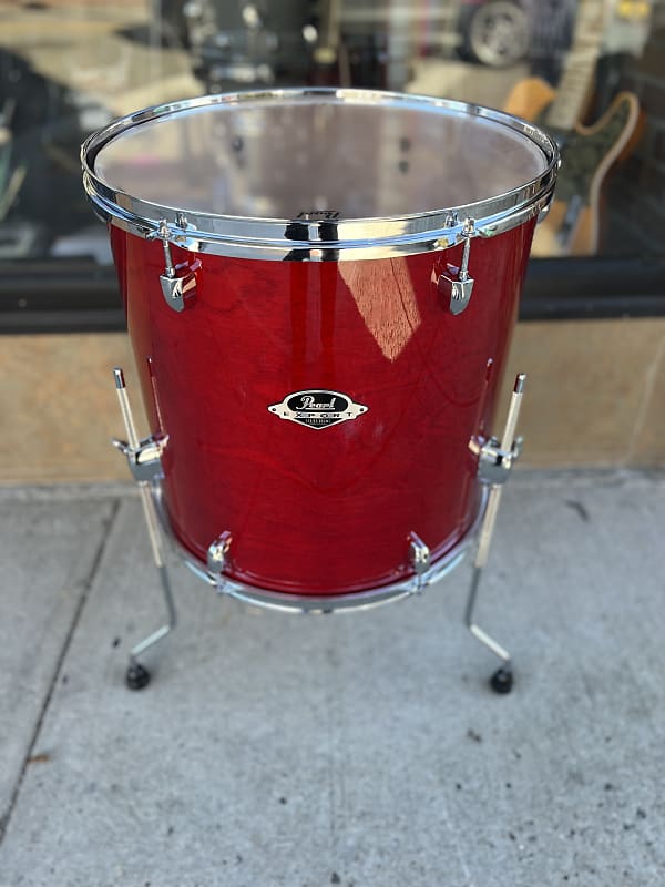 Pearl Export Floor Tom Red Wine Lacquer 16" Reverb