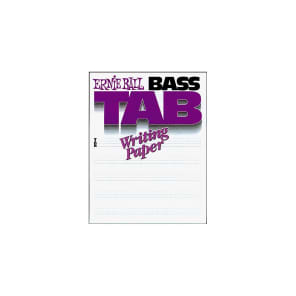Ernie Ball P07022 Bass Tab Writing Paper Book