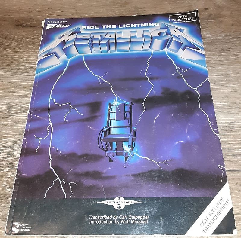 METALLICA RIDE THE LIGHTNING GUITAR TAB BOOK SONGBOOK Reverb