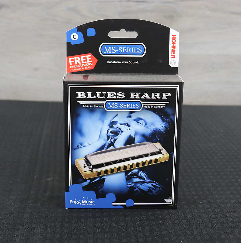 Hohner 532BX-C MS Series Modular Blues Harp Harmonica - Key of C Silver image 1