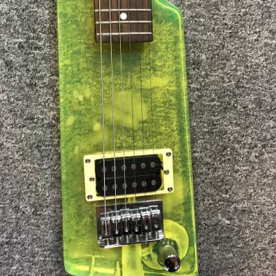 Grand Plexi glass electric guitar Green image 2