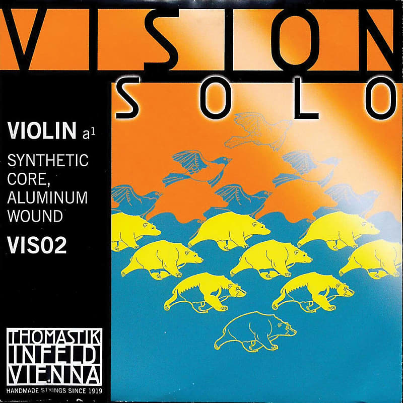 Thomastik-Infeld VIS02 Vision Solo Aluminum Wound Synthetic Core 4/4 Violin String - A (Medium) image 1