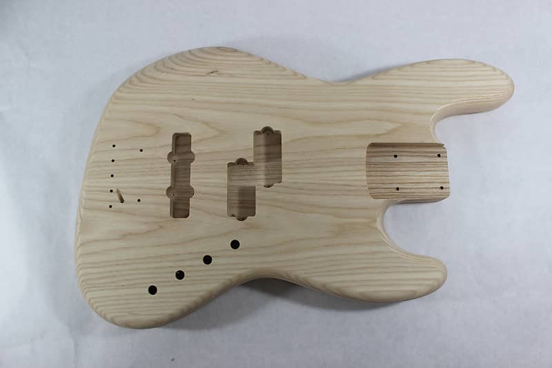 Unfinished Ash Jazz P/J bass guitar body - fits Fender necks