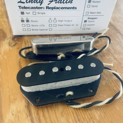 Lindy Fralin Vintage Hot 50's Fender Telecaster Pickup Set Neck and Bridge NEW image 2