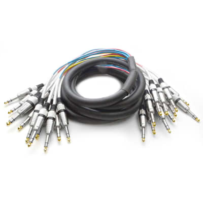 NEW 12 CHANNEL TRS SNAKE CABLE -10 Feet Pro Audio Patch image 2