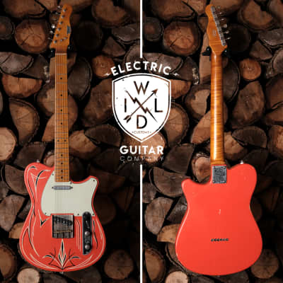 Wild Custom Guitars Wild TV - Fiesta Red Pinstripe for sale