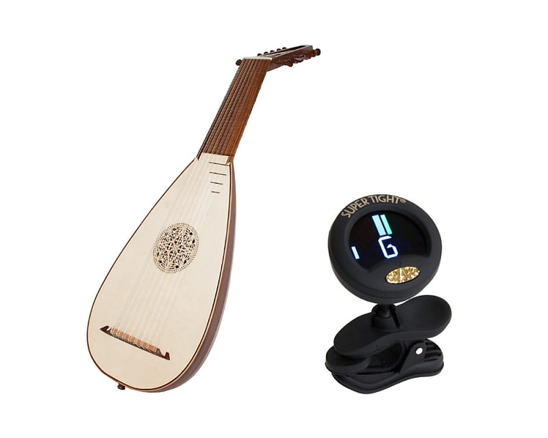Roosebeck Package Includes: Roosebeck 8-course Travel Lute W/ Padded Gig Bag + Snark Clip-on Chromat image 1