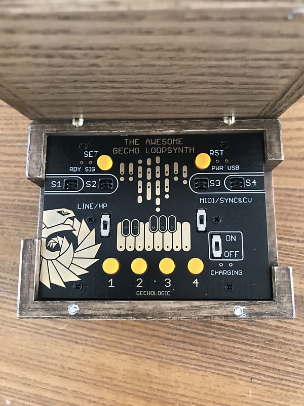 New Gechologic Awesome Gecho Loopsynth V2 2021 Top of Range Model in Wooden  Box Mint ASMR Machine