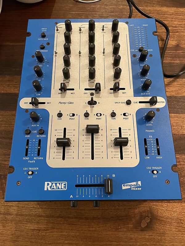 Rane Empath, 3 Channel Mixer, Blue Reverb