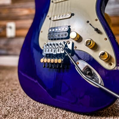😈🟣JTal Guitars Super Saturday Super Strat Original Floyd Rose Danish Pete Purple James Tyler Shark Humbucker, JTS55000 pickups "Plum Paragon" # 1006 image 5