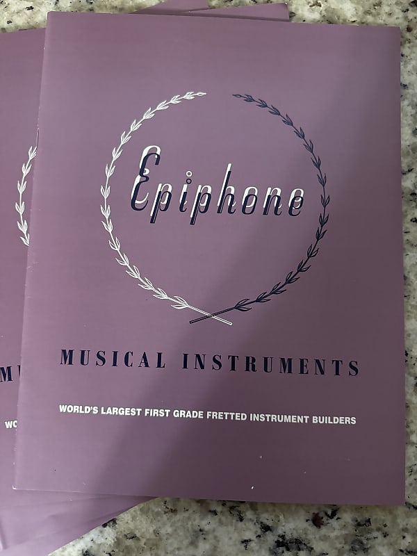 Epiphone 1939 Catalog Reprint 1998 Emperor Deluxe Broadway Reverb