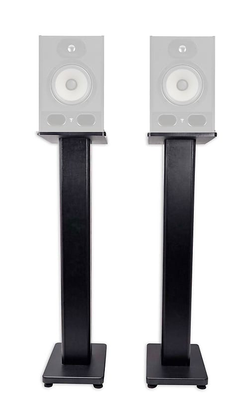 (2) Rockville 36” Studio Monitor Speaker Stands For Focal ALPHA 65 Monitors image 1