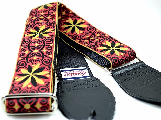 NEW Souldier Dresden Star Red Guitar Strap image 1