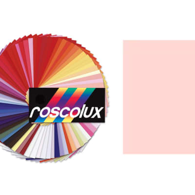 Rosco 05-ROSCO Roscolux Sheet, 20x24, 05 Rose Tint for sale