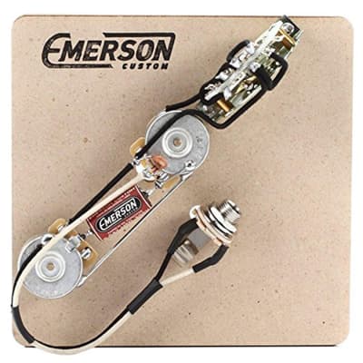 Emerson Custom Prewired Kit for Tele 3-Way (500K Ohm Pots & 0.022Uf Capacitor) image 1