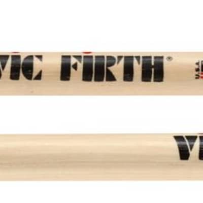 Vic Firth Double Sided Practice Pad - 12"  Bundle with Vic Firth American Classic Drumsticks - 5A - Wood Tip image 2