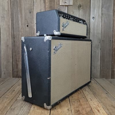 Fender Bassman 50 Watt Head 2x12 Cabinet 1967 - Black | Reverb