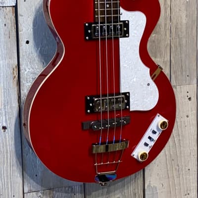 New Hofner Club Bass Ignition Pro Series Metallic Red , Such a Cool Bass, Support Indie Music Shops image 3