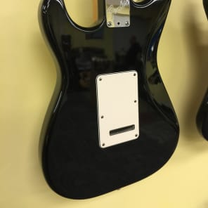 1989 Fender Stratocaster Plus Electric Guitar Black Strat Gold Lace Sensor image 17