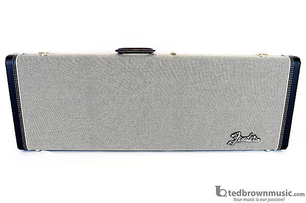 Fender 099 6101 406 Grey Black Tweed Strat Tele Hardshell Guitar