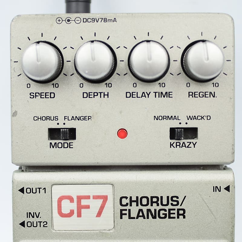 Ibanez CF7 Chorus / Flanger Tone Lok Guitar Effect Pedal 06390438