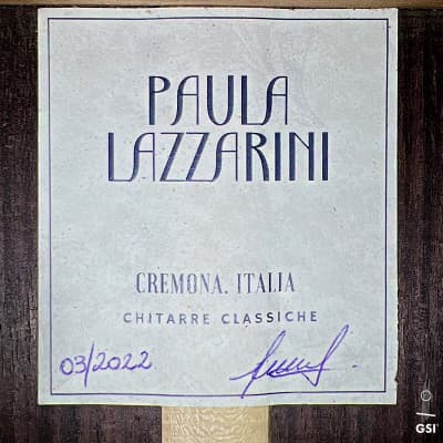 Paula Lazzarini 2022 Classical Guitar Cedar/Indian Rosewood image 11