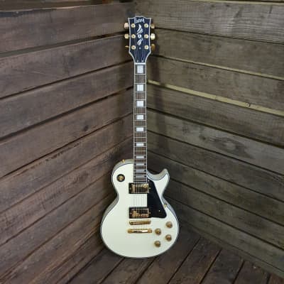 Electric Guitar Randy Rhoads Fernandes Burny RLC-55 RR AWT Les Paul, Aged White image 7