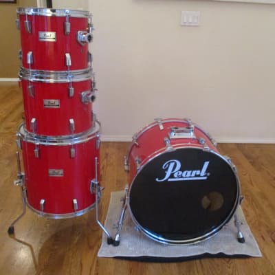 Pearl Vintage World Series 12 Round X 9 Rack Tom, Hardwood Shell, Lipstick Red - Excellent ! image 10