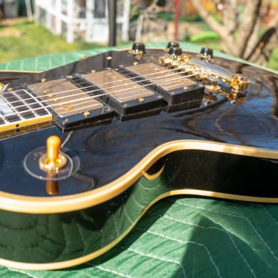Gibson Custom Shop Historic 3-Pickup '57 Les Paul Custom Black Beauty 2023 Ebony VOS image 5