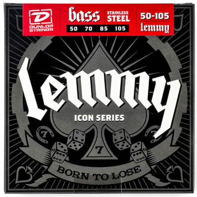 Dunlop LKS50105 Lemmy Icon Signature Steel Bass Guitar 4-String Set 50-105 Long image 1