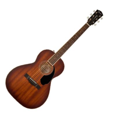Fender PS-220E Parlor All Mahogany w/ Case - Aged Cognac Burst image 1