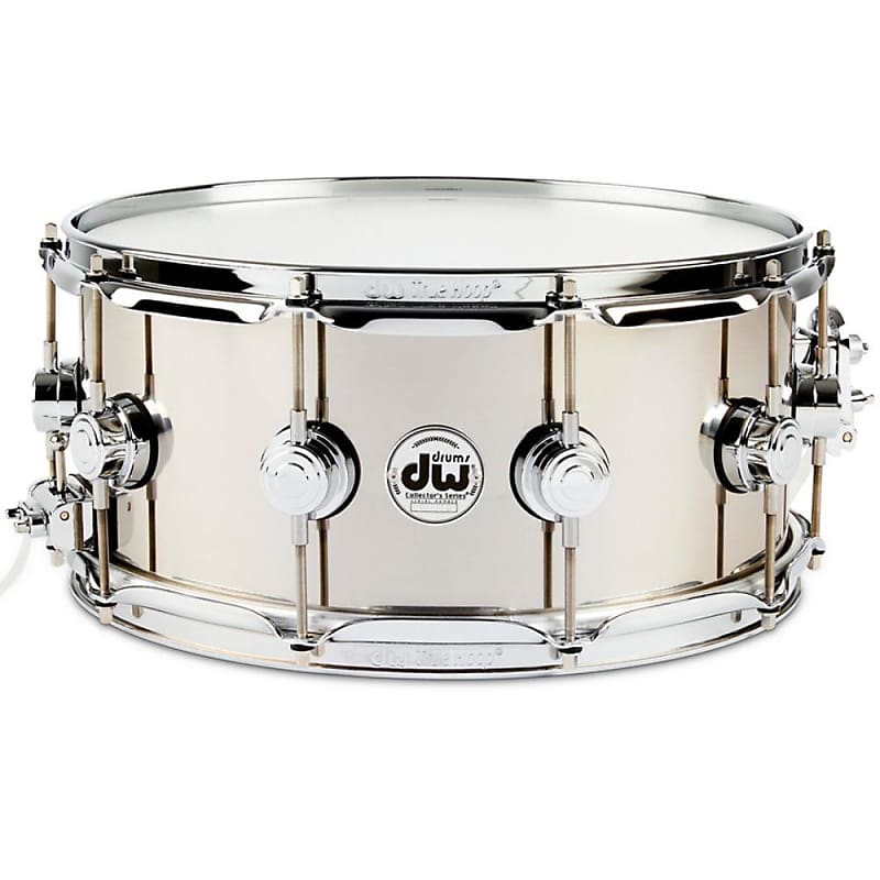 DW Collector's Polished Stainless Steel 6.5x14 Snare Drum - DRVL6514SPC image 1