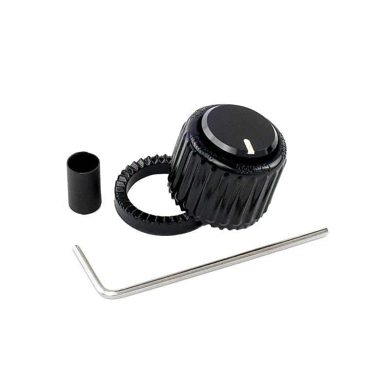 D'Addario LokNob Plastic Knob Large Black image 1