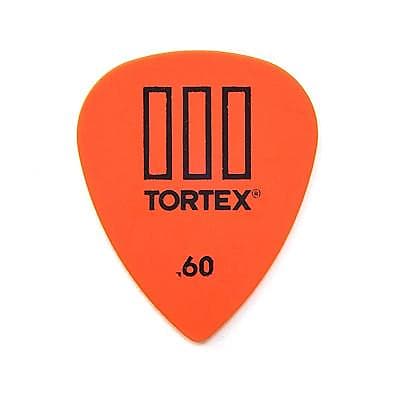 Tortex TIII .60mm Pick (12 pack Orange) image 1