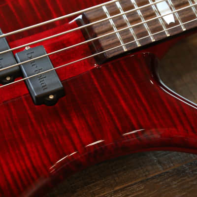 MINTY! 2010s Spector Euro4 LX 4-String Electric Bass Guitar Trans Red + OGB image 4