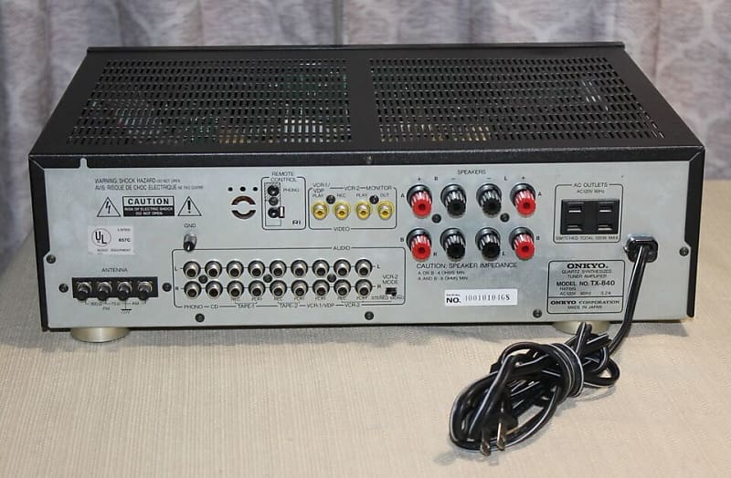 Onkyo TX 840 Stereo Receiver Vintage Japan Tested Working