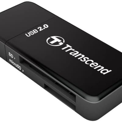 Transcend P5 9-in-1 USB 2.0 Flash Memory Card Reader TS-RDP5K (BLACK) image 2