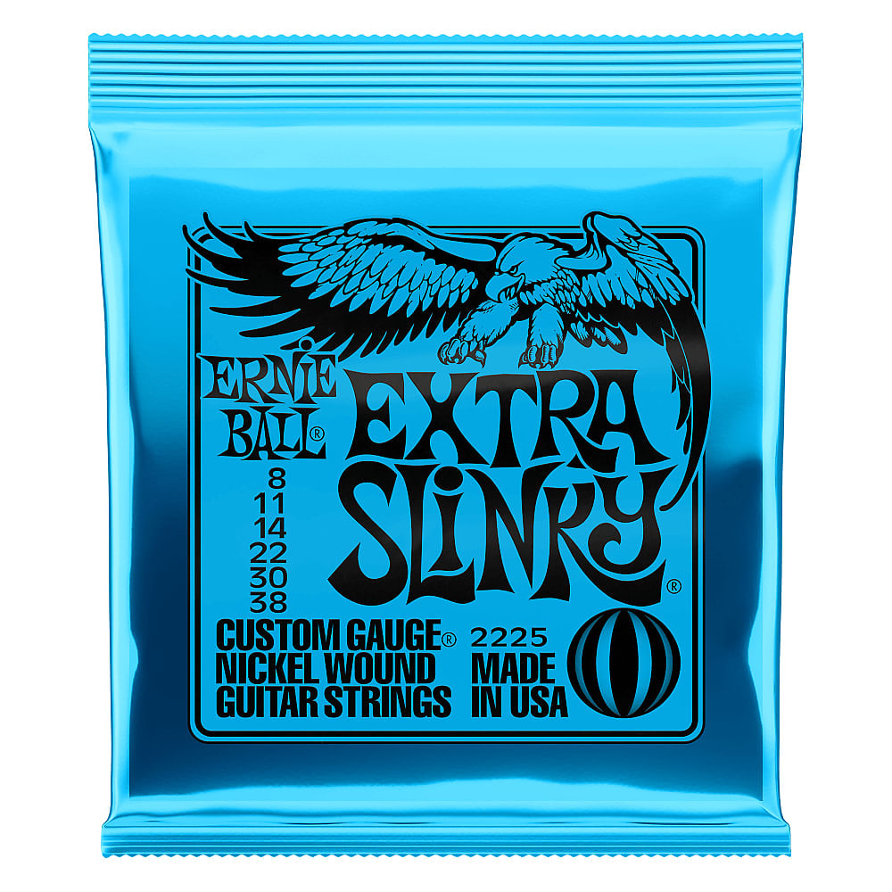 Ernie Ball Extra Slinky Nickel Wound Electric Guitar Strings .008-.038