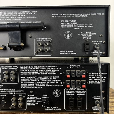 Samsung SA-3500 Integrated Amplifier & TU-3500 AM/FM Tuner Samsung SA-3500 Integrated Amplifier & TU-3500 AM/FM Tuner