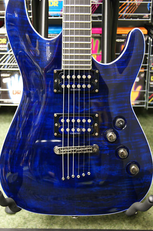 Schecter Diamond Series C-1 Exotic Star in blue - Made in