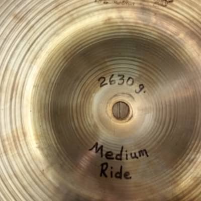 20" Sabian pre-AA Medium Ride Cymbal image 6