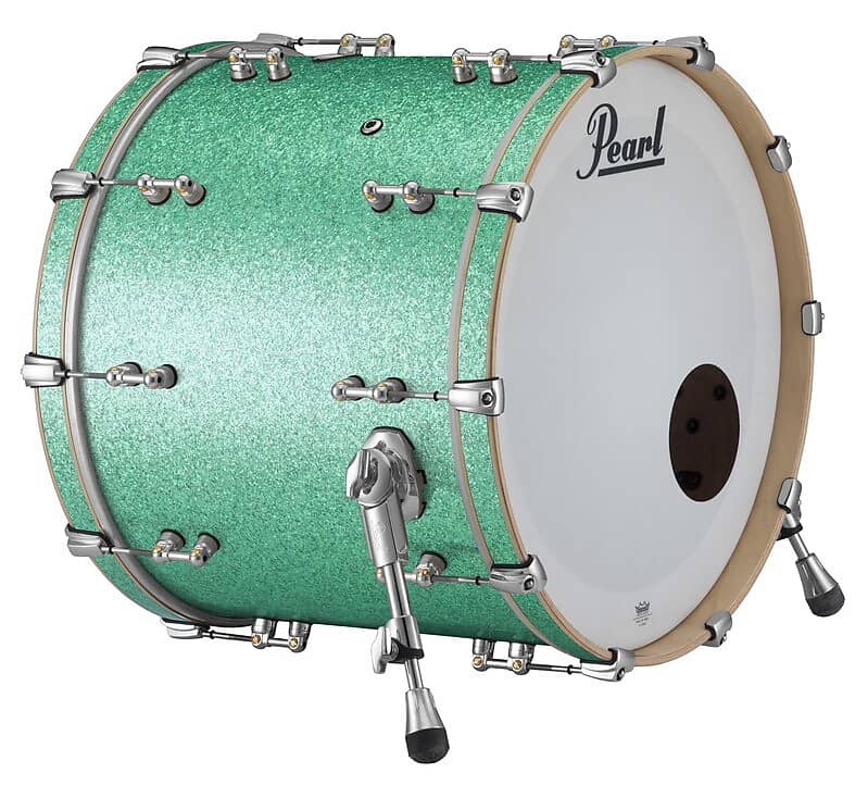 Pearl Music City Custom Reference Pure 22x20 Bass Drum, #413 Turquoise Glass TUR image 1