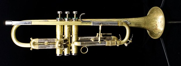 1946 Blessing Super Artist in Raw Brass: Clifford Brown's horn of Choice!